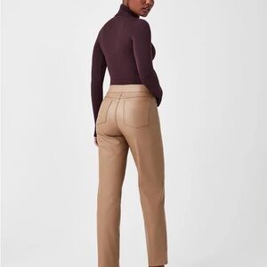 SPANX Tan Straight Leg Pants